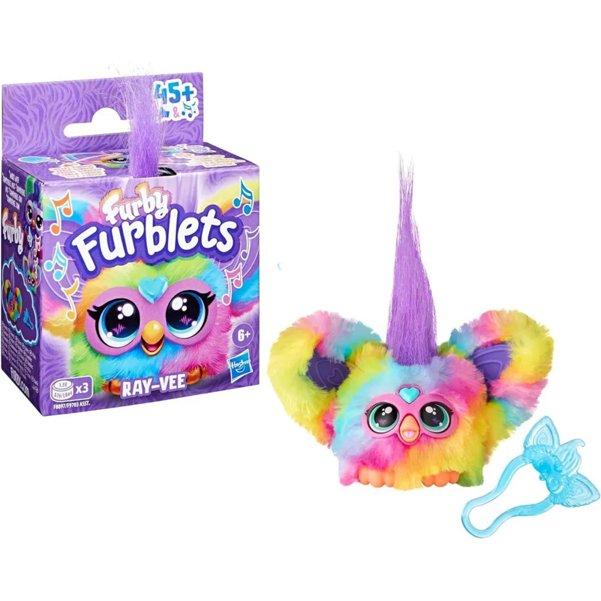 Интерактивный питомец Hasbro FURBY Ray-Vee FURBLETS 45 звуков и мелодий