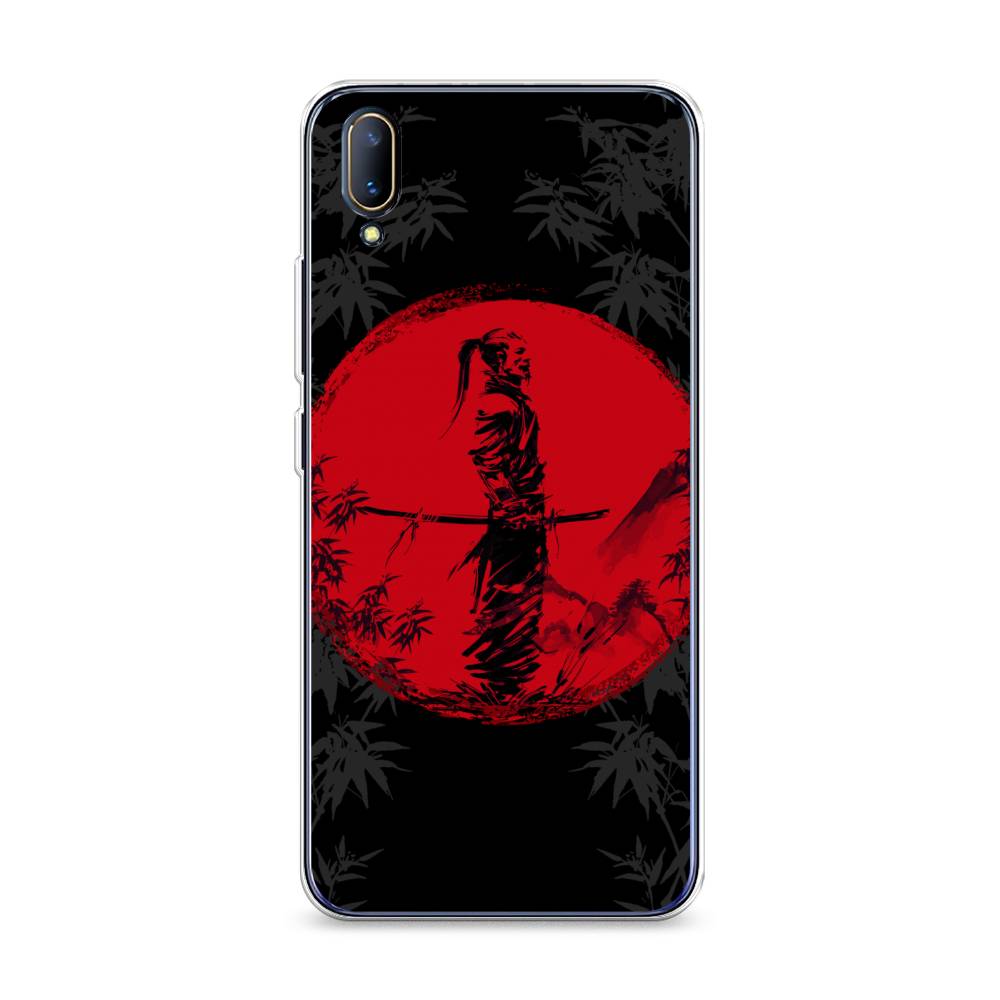 

Чехол на Vivo V11 "Самурай на красном фоне", Черный;красный;серый, 260850-4