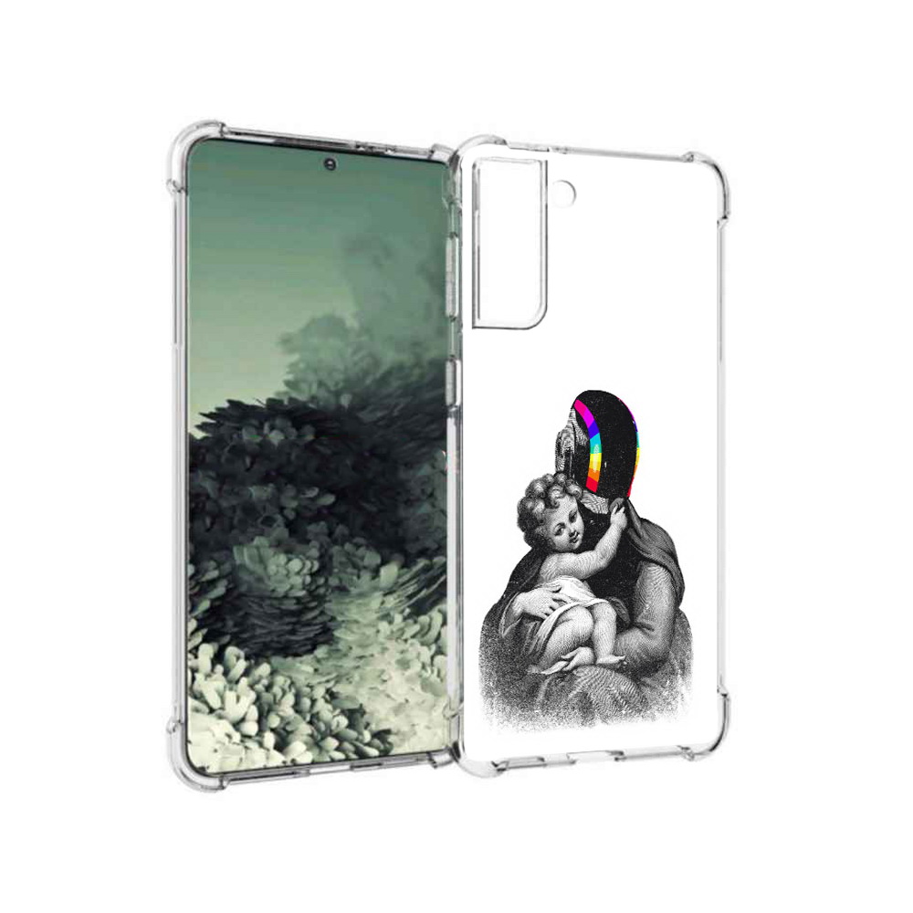 

Чехол MyPads Tocco для Samsung Galaxy S21+ защитник в шлеме (PT157355.533.350), Прозрачный, Tocco