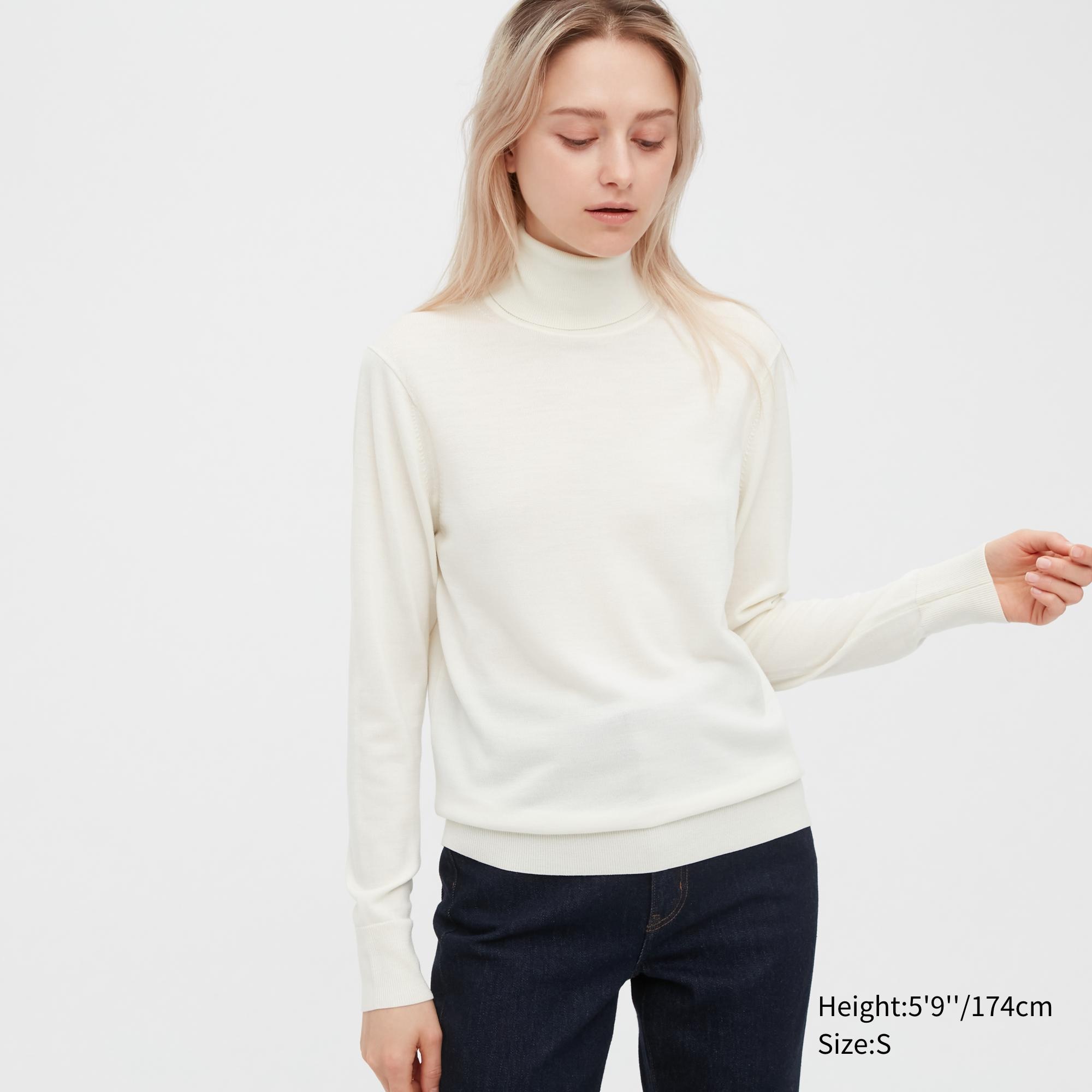 

Водолазка женская UNIQLO 450513COL01 белая L (доставка из-за рубежа), Белый, 450513COL01