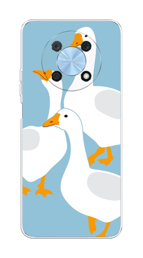 

Чехол на Huawei Nova Y90 "Гусиное трио", Голубой;белый;серый;желтый, 6109350-1