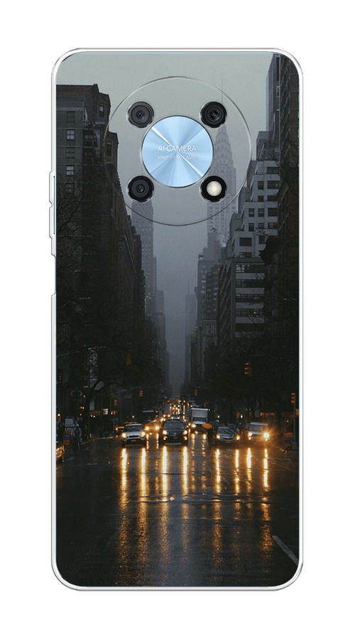 

Чехол на Huawei Nova Y90 "Дождливый Нью Йорк", Черный;серый, 6109350-1