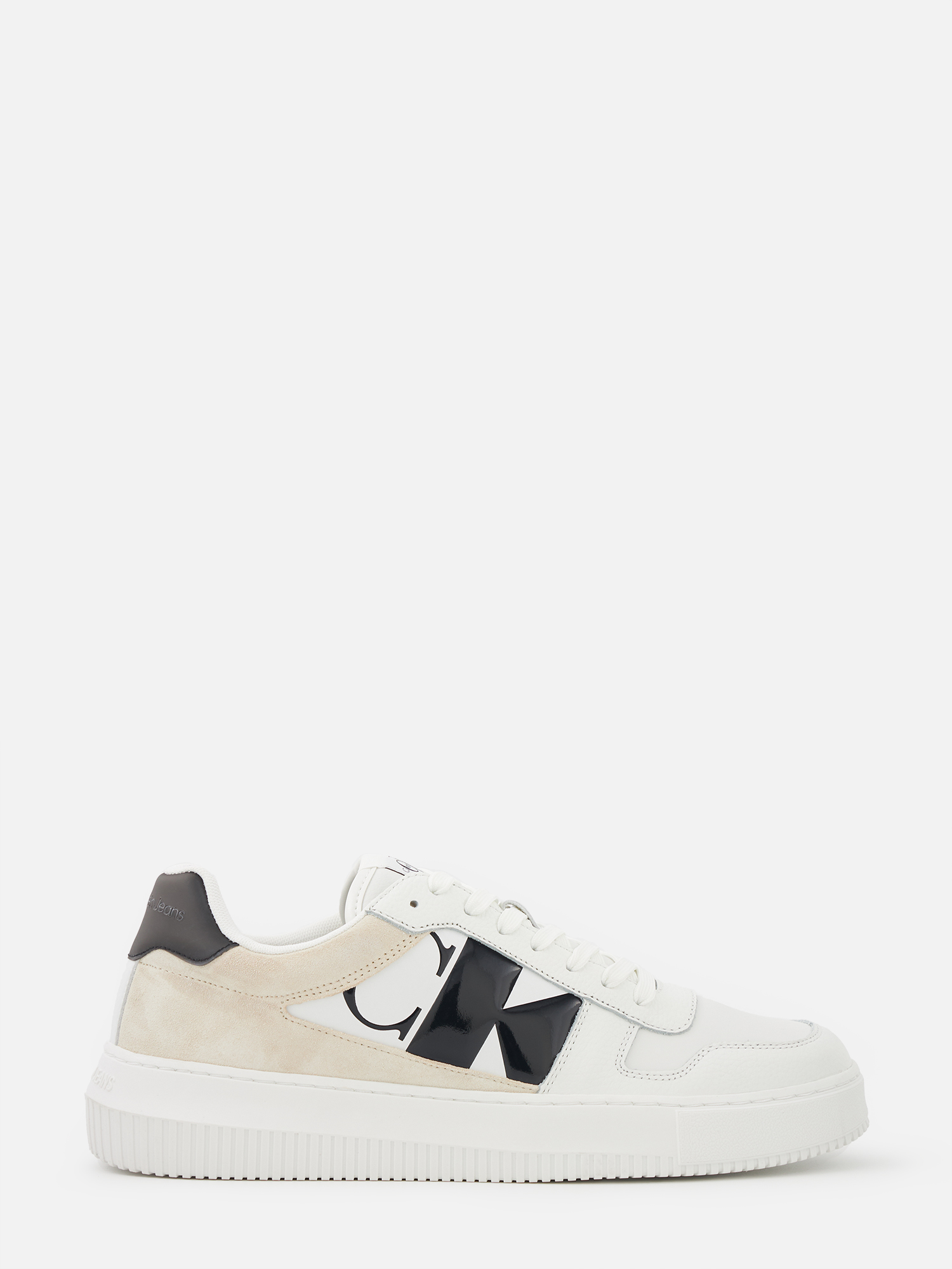 

Кроссовки мужские Calvin Klein Jeans YM0YM00996 белые 45 EU, Белый, YM0YM00996
