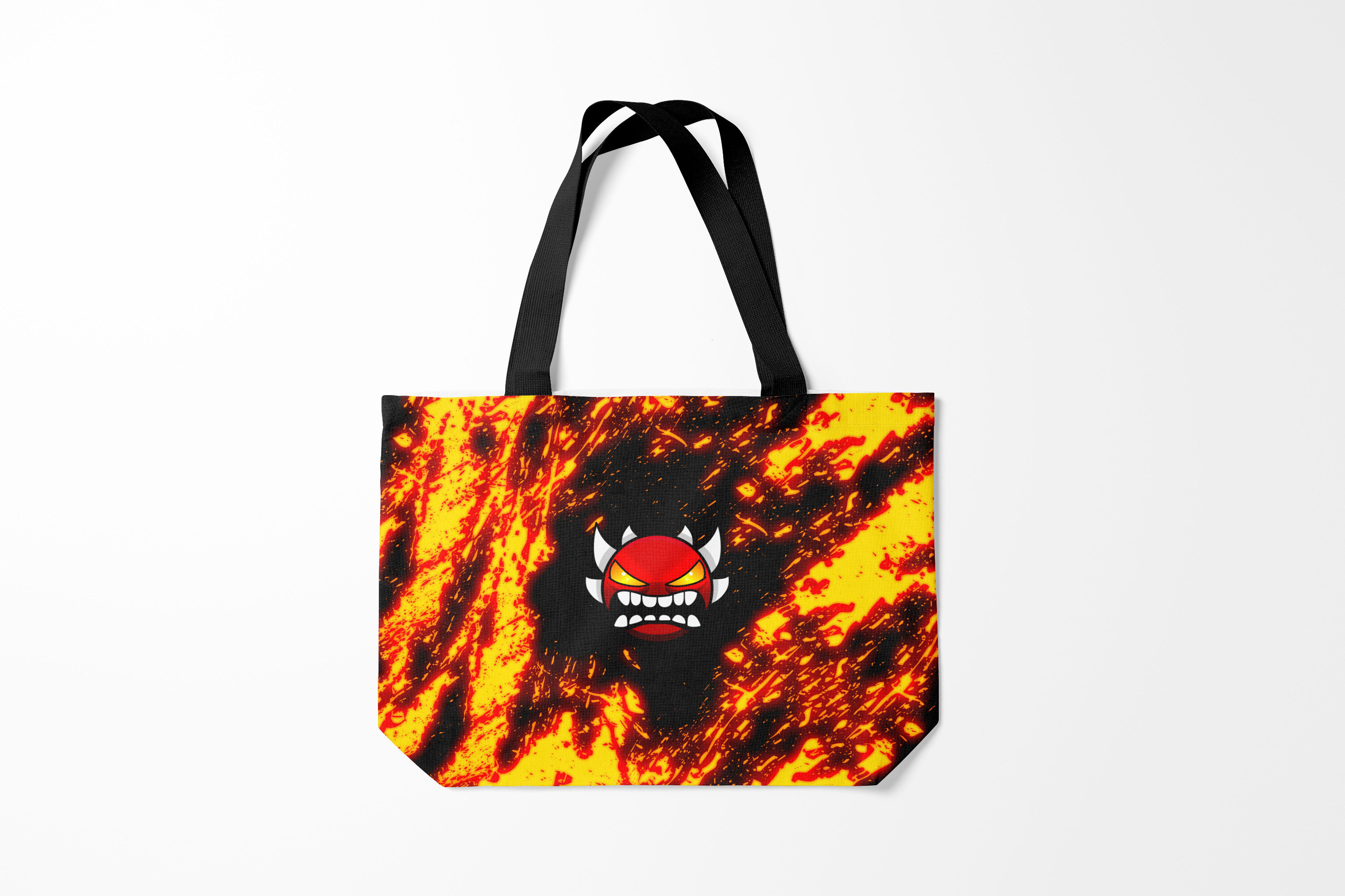 

Сумка шoппер унисекс Burnettie Geometry Dash Demon Z, черный, Geometry Dash Demon Z