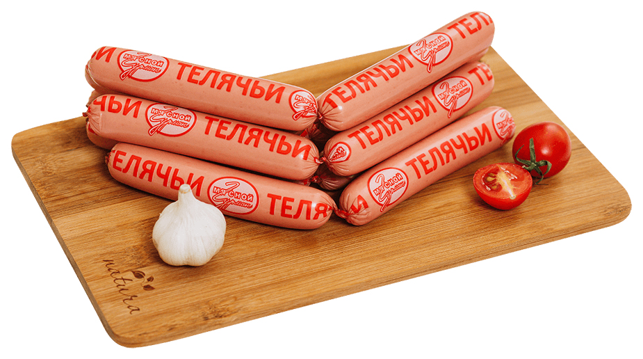 

Сосиски Мясной Гурман Телячьи 420 г