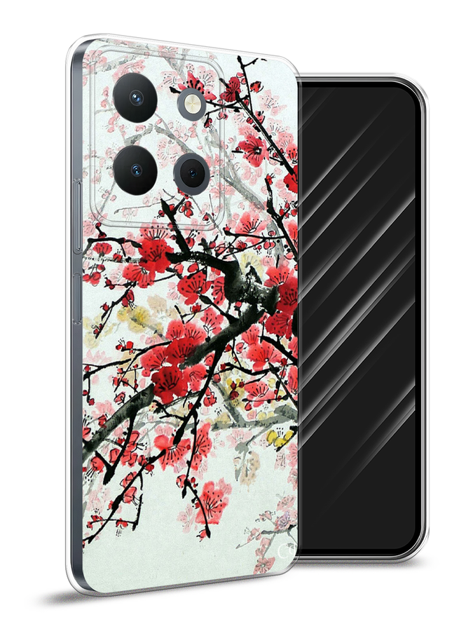 

Чехол Awog на Vivo Y36 4G "Сакура", Розовый;черный, 269250-1