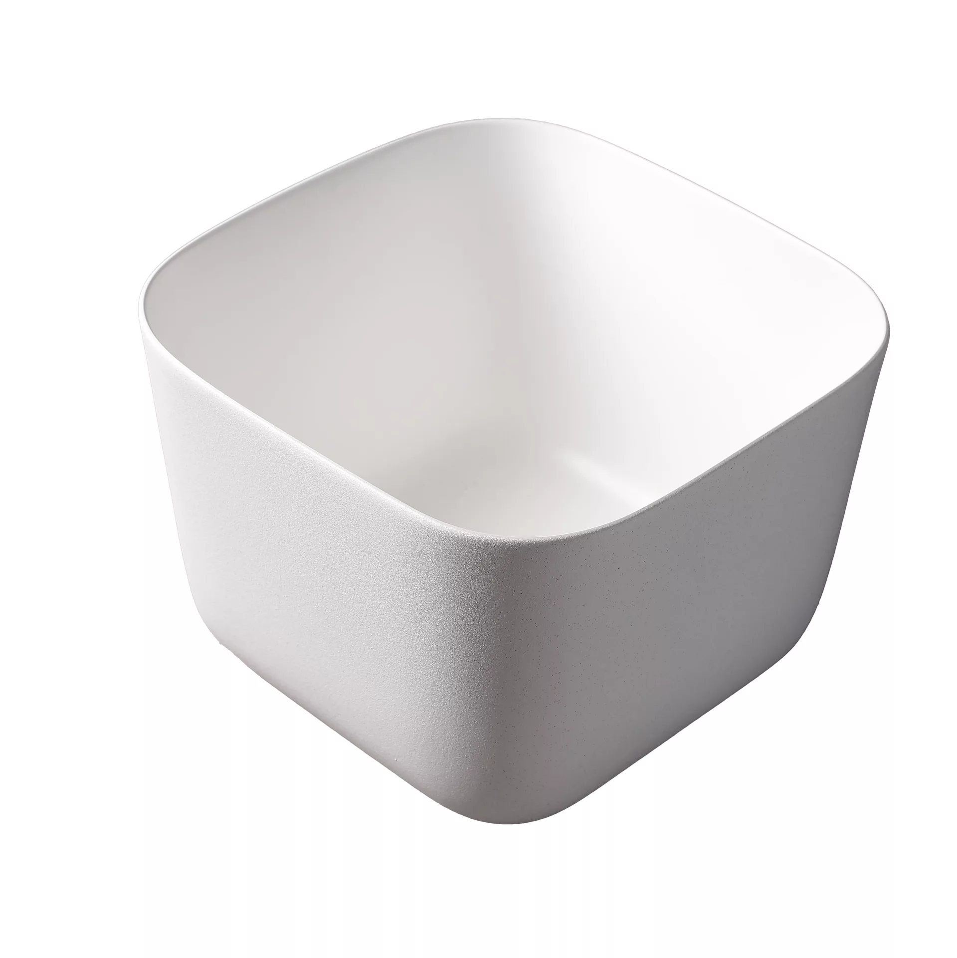 Накладная белая матовая раковина для ванной GiD N9301wg прямоугольная керамическая