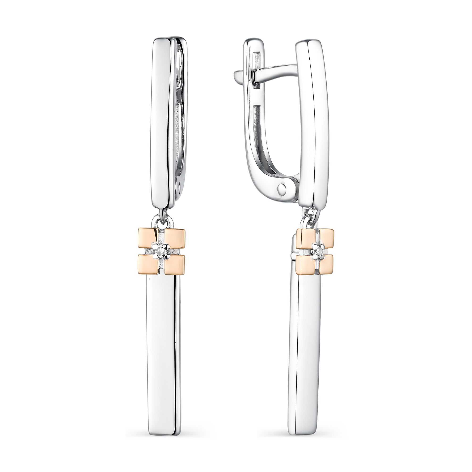 

Серьги из серебра с бриллиантом АЛЬКОР 02-1844/000Б-00, 02-1844/000Б-00