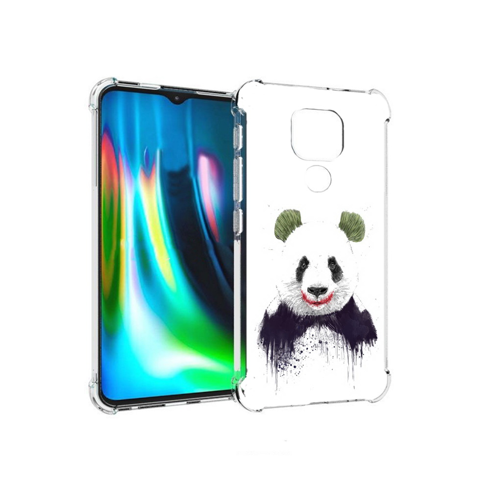 

Чехол MyPads Tocco для Motorola Moto E7 Plus панда джокер (PT155921.339.533), Прозрачный, Tocco
