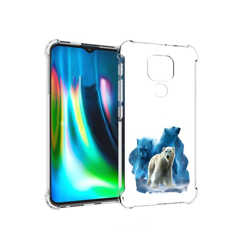 

Чехол MyPads Tocco для Motorola Moto E7 Plus полярный медведь (PT155921.339.549), Прозрачный, Tocco