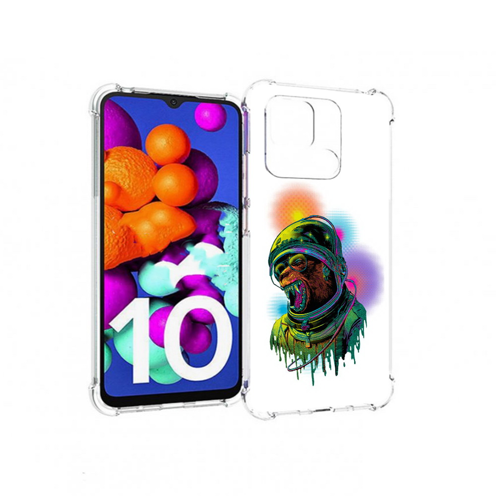 

Чехол MyPads Tocco для Xiaomi Redmi 10C медведь космонавт, Прозрачный, Tocco
