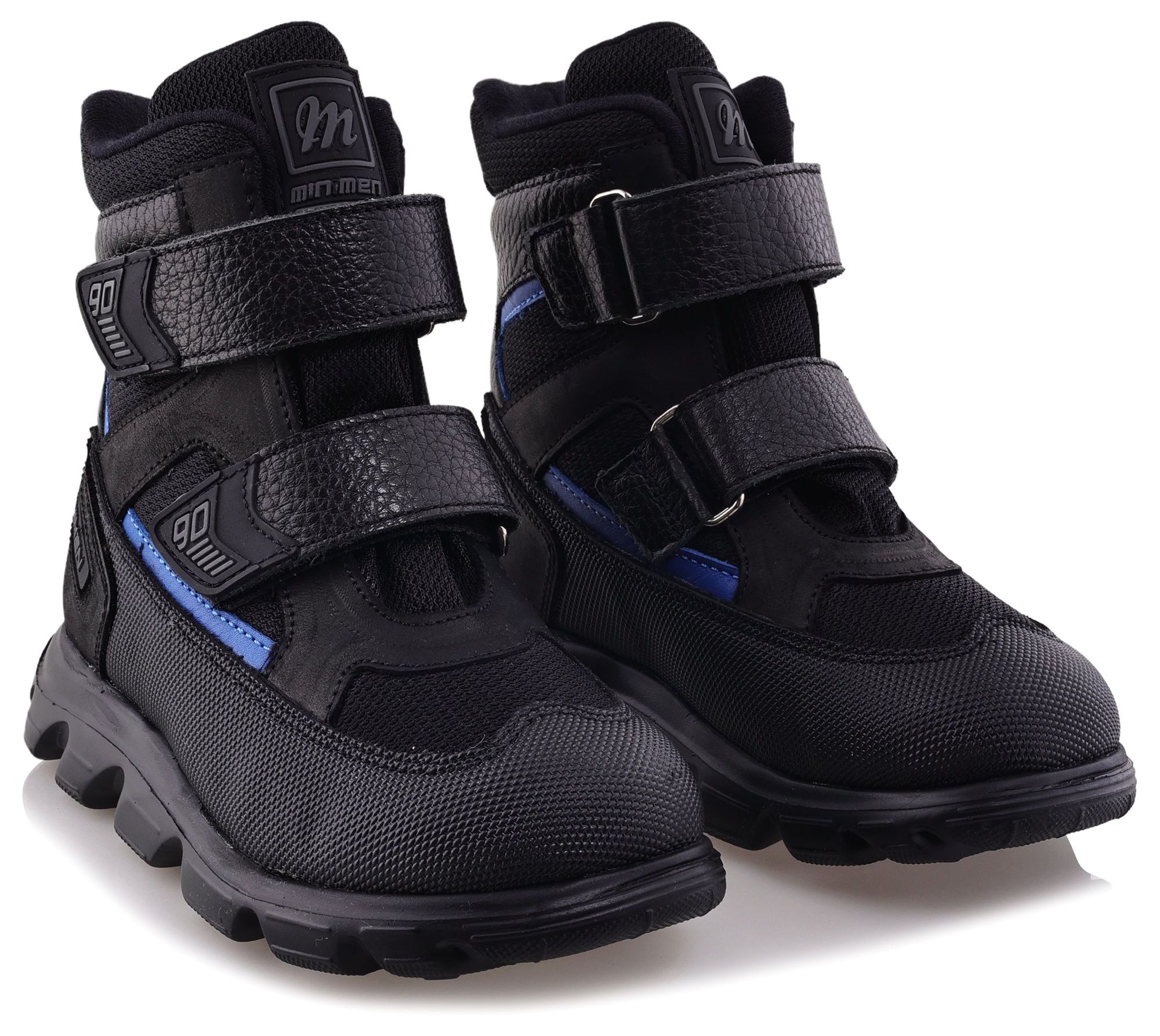 Ботинки Minimen для мальчиков, чёрные, размер 31, 2641-54-23B-01