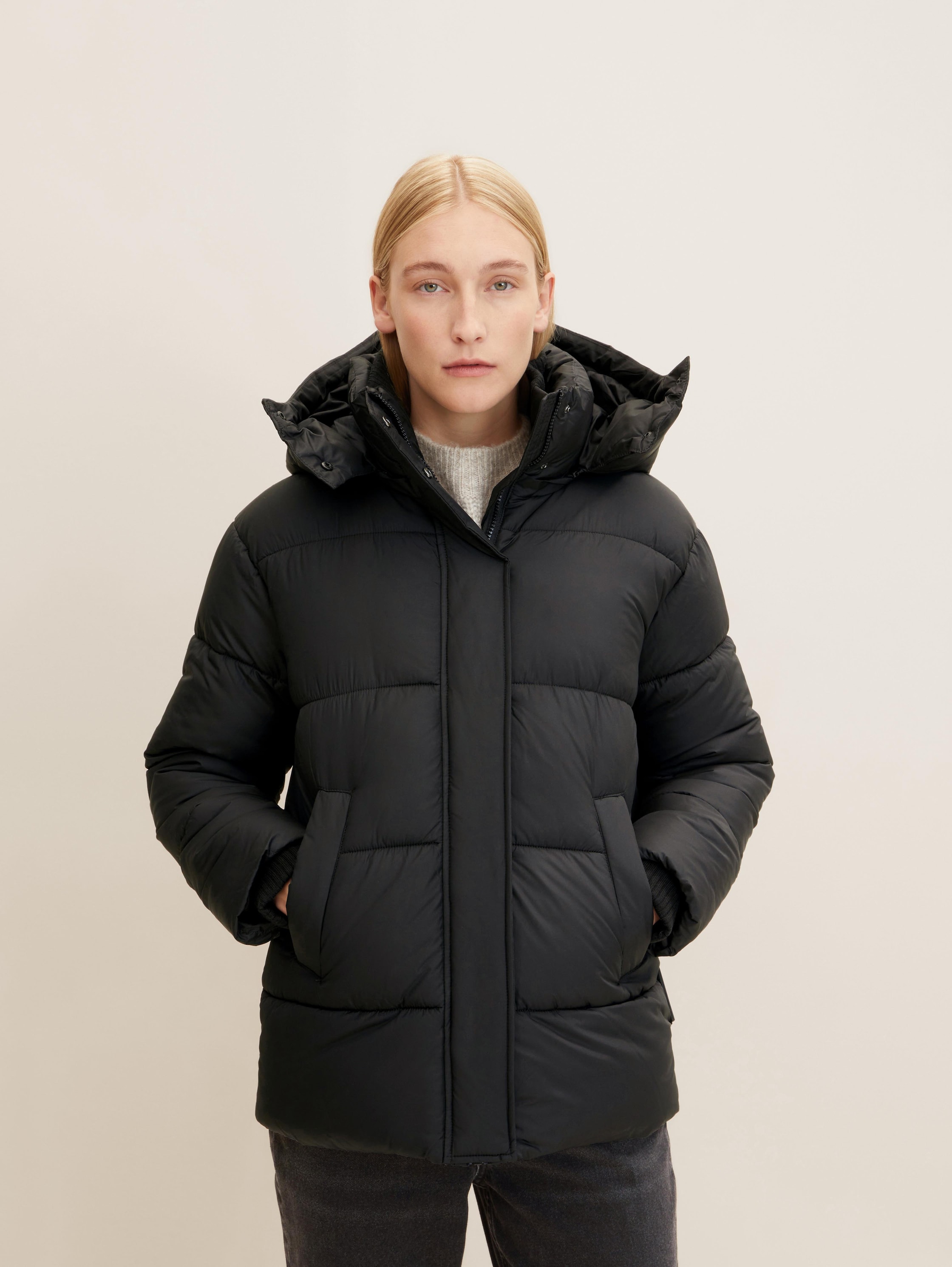 

Куртка женская TOM TAILOR 1032483 черная L, Черный, 1032483