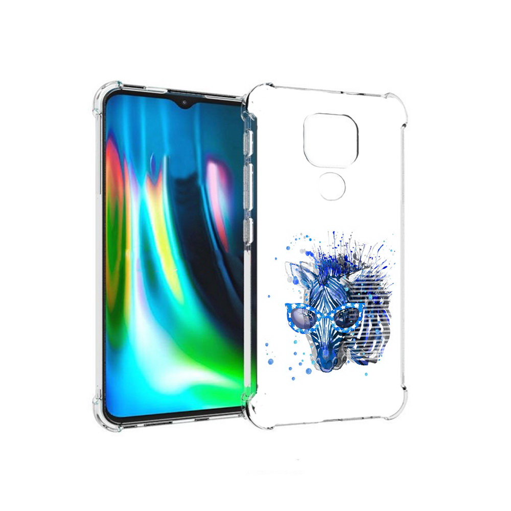 

Чехол MyPads Tocco для Motorola Moto E7 Plus расплывчатая зебра (PT155921.339.577), Прозрачный, Tocco