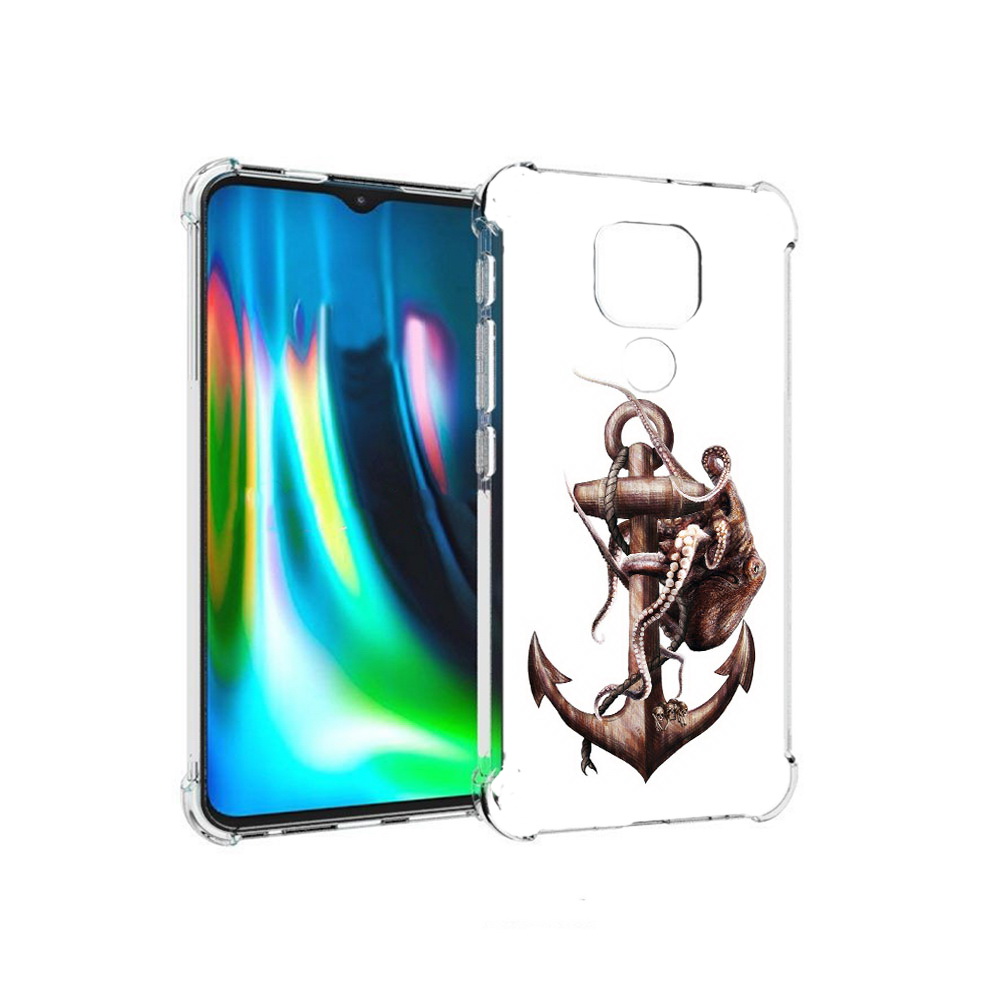 

Чехол MyPads Tocco для Motorola Moto E7 Plus ржавый якорь (PT155921.339.579), Прозрачный, Tocco