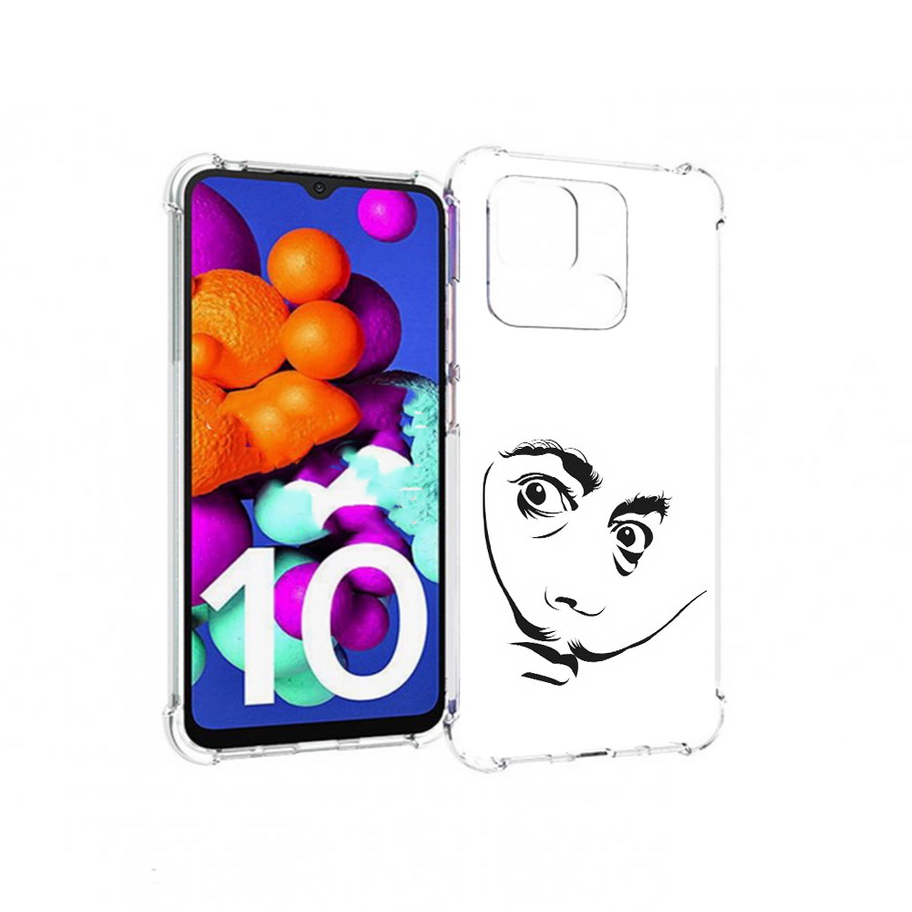 

Чехол MyPads Tocco для Xiaomi Redmi 10C мужчина с длинными усами, Прозрачный, Tocco