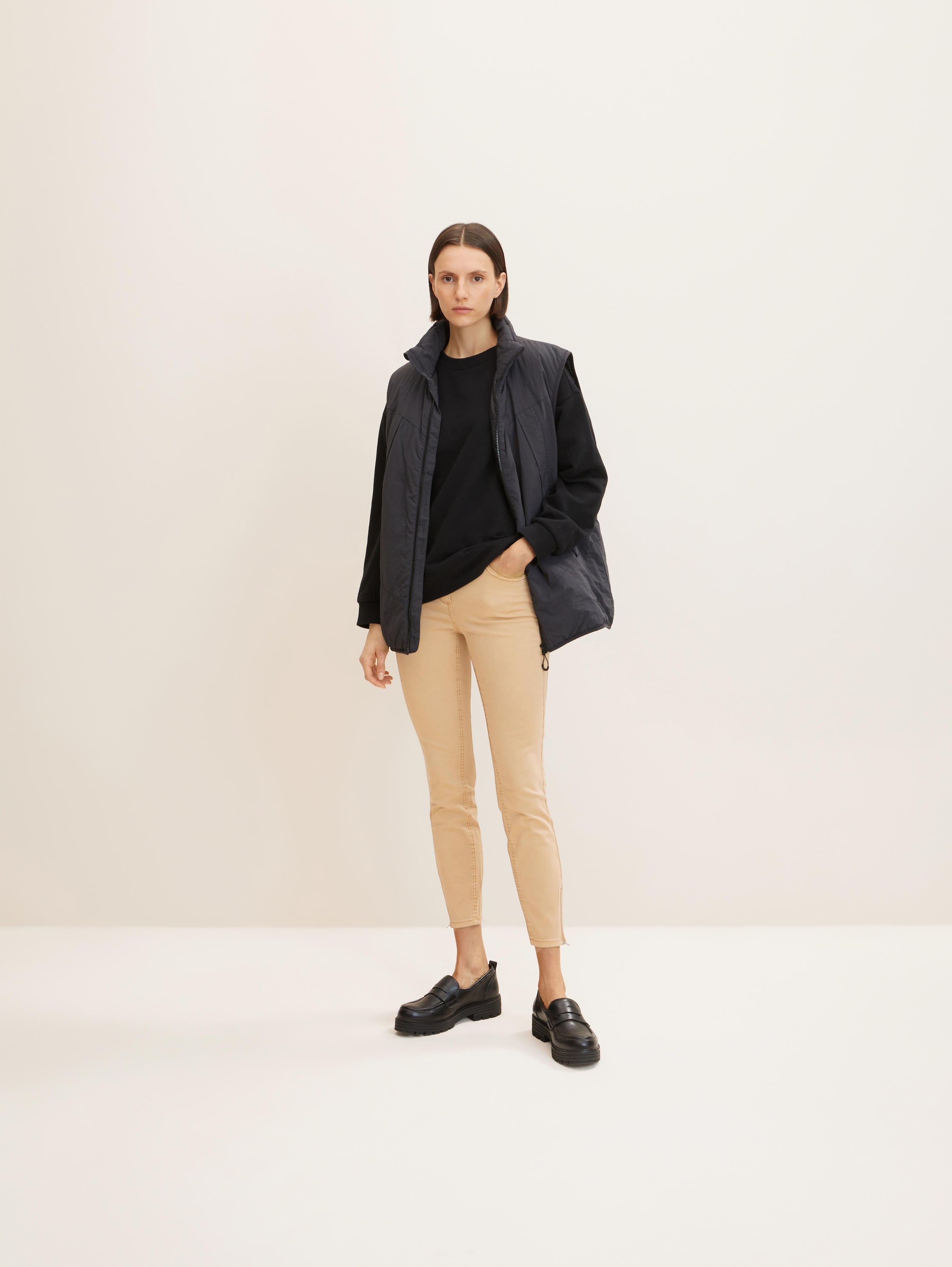 

Брюки женские TOM TAILOR 1032655 коричневые 40/30, Коричневый, 1032655