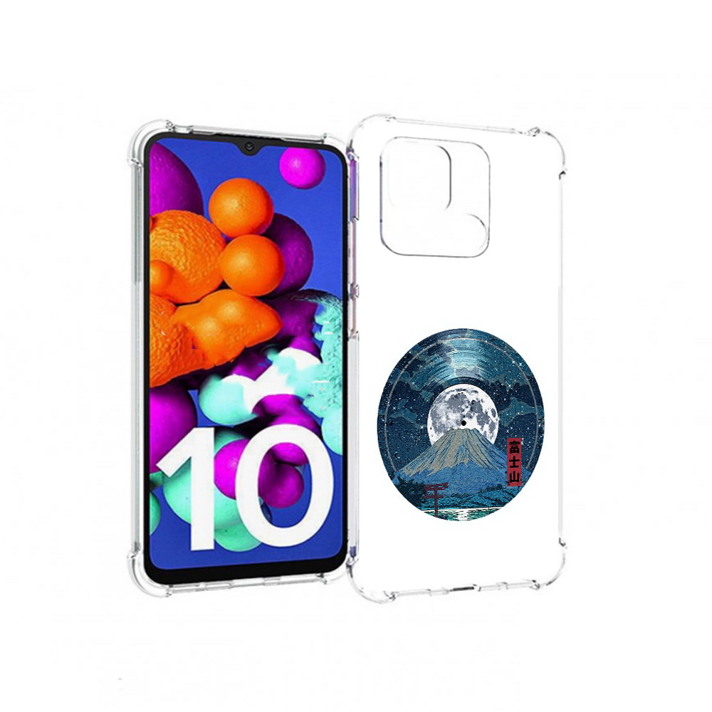 

Чехол MyPads Tocco для Xiaomi Redmi 10C нарисованная виниловая гора с луной, Прозрачный, Tocco