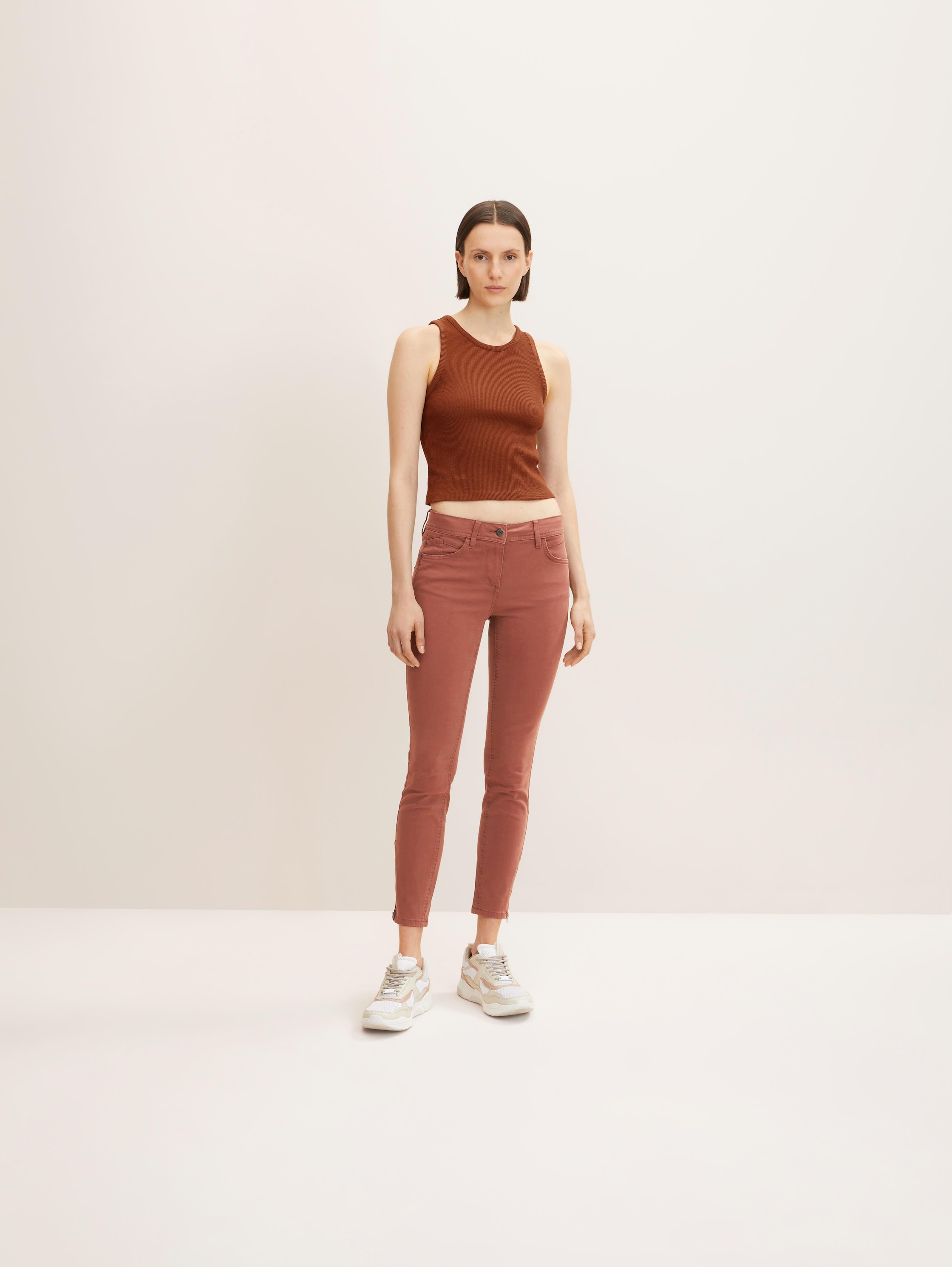 

Брюки женские TOM TAILOR 1032655 коричневые 36/30, Коричневый, 1032655