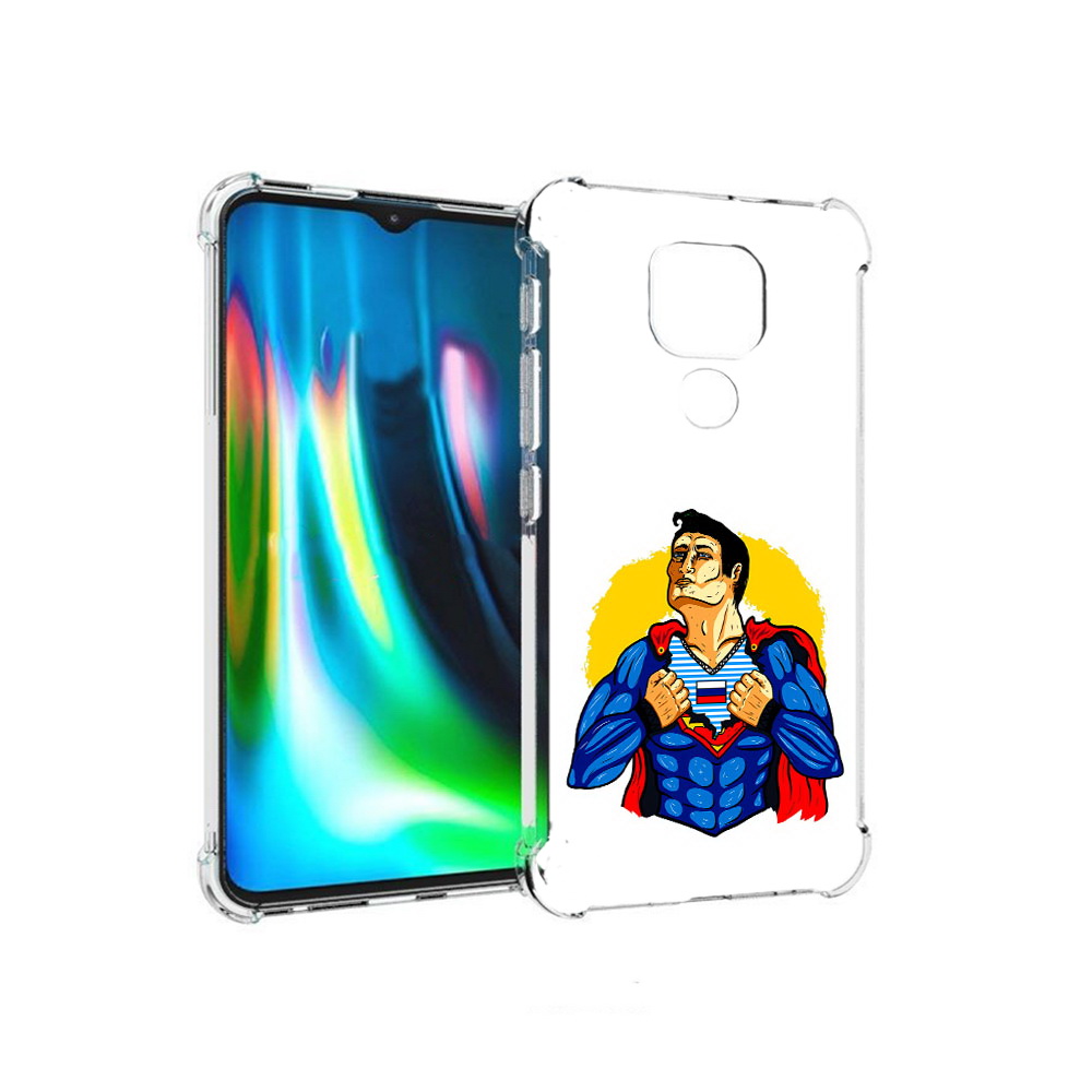 Чехол MyPads Tocco для Motorola Moto E7 Plus русский супермен (PT155921.339.591)