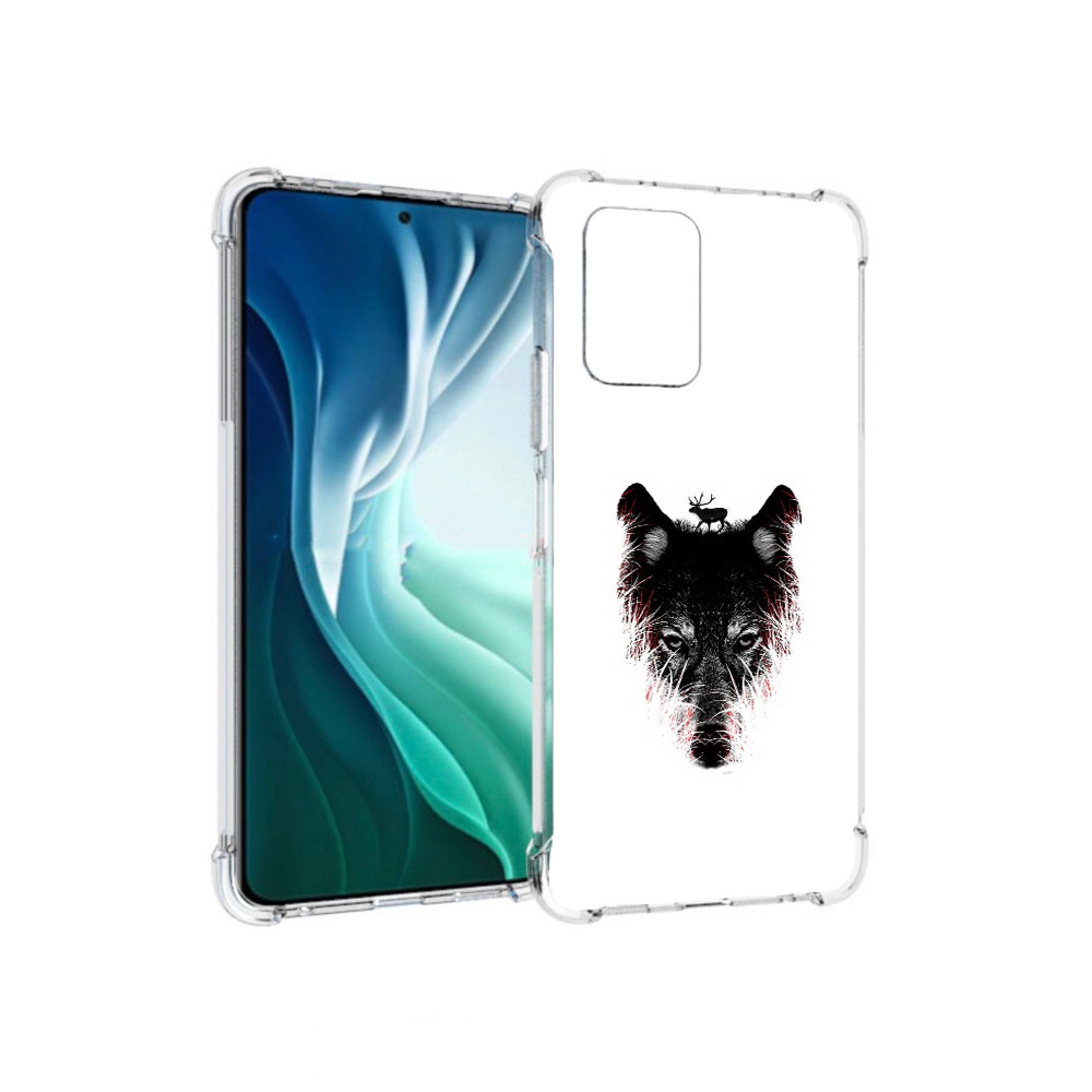 Чехол MyPads Tocco для Xiaomi Redmi Note 10 Pro 5G волк в траве (PT162244.283.267)
