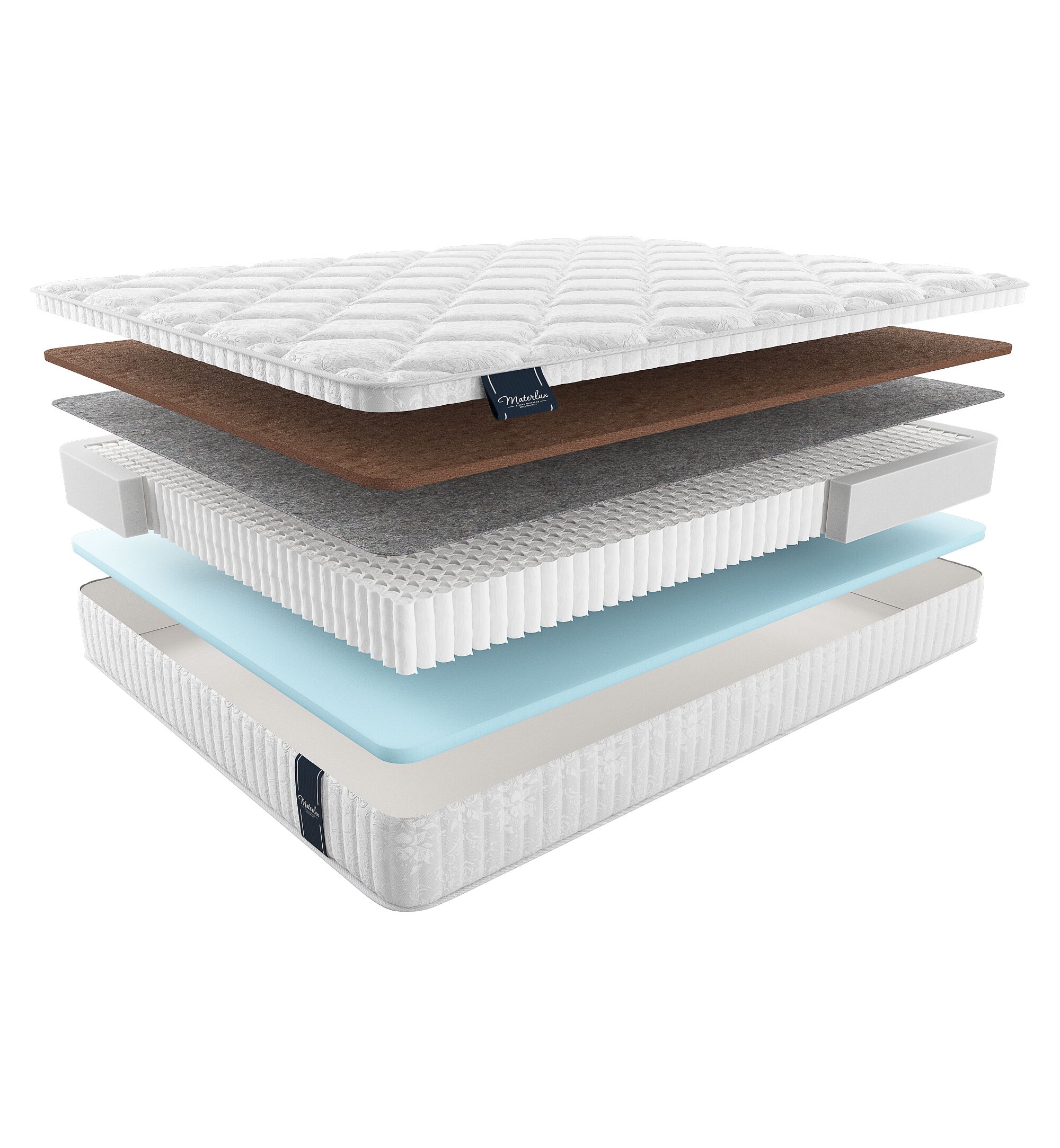 

Матрас Materlux Standart Duero Multi 175х200, Бежевый;белый;серый;серебристый, Duero Multi