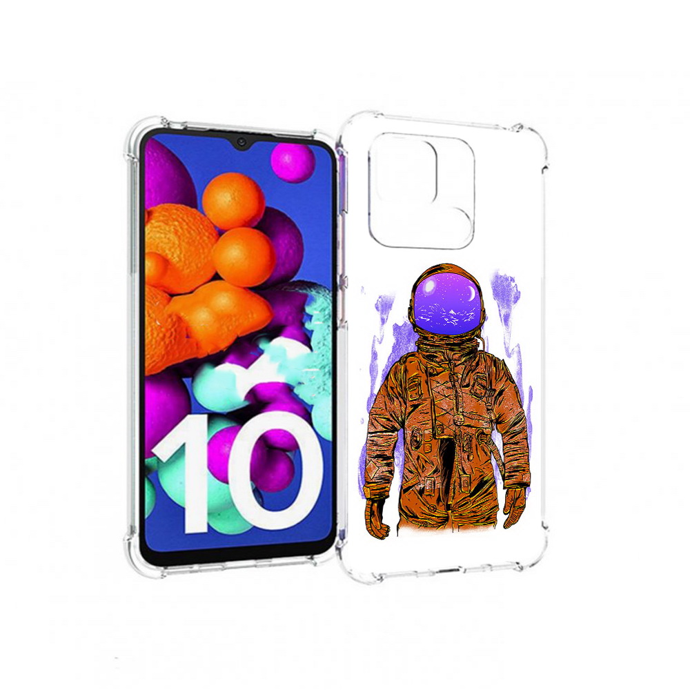 Чехол MyPads Tocco для Xiaomi Redmi 10C нарисованный мужчина в скафандре
