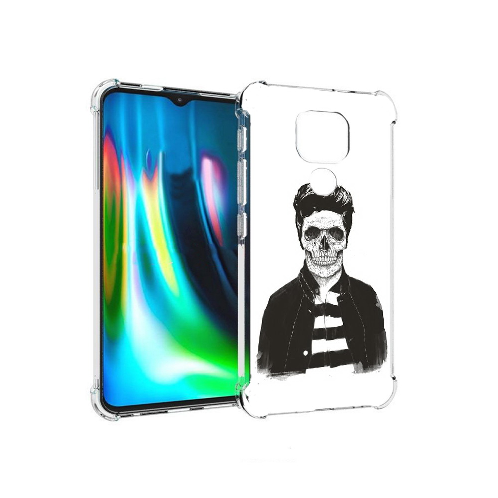 

Чехол MyPads Tocco для Motorola Moto E7 Plus скелет (PT155921.339.604), Прозрачный, Tocco