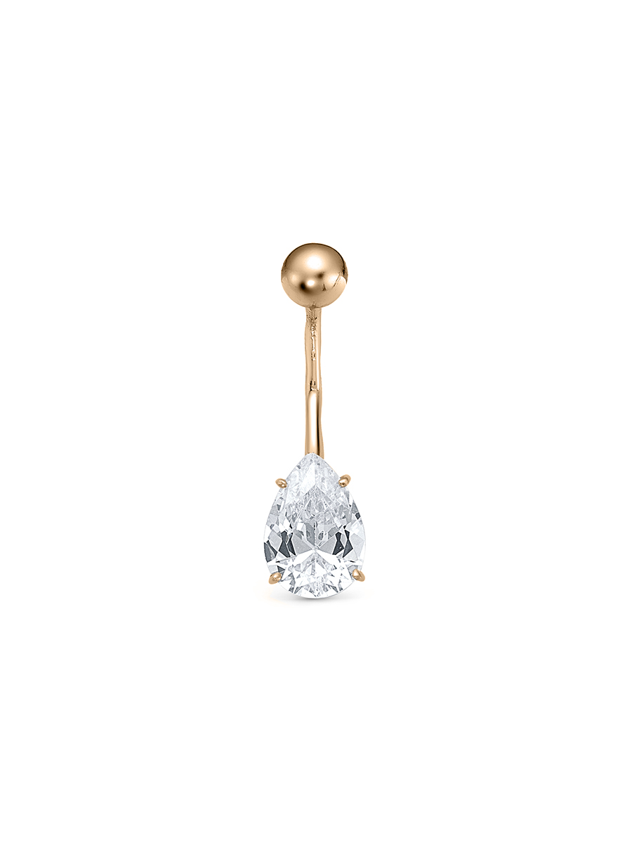 

Пирсинг из серебра с фианитом SamoroDki Jewelry 8-08-003-12з, 8-08-003-12з