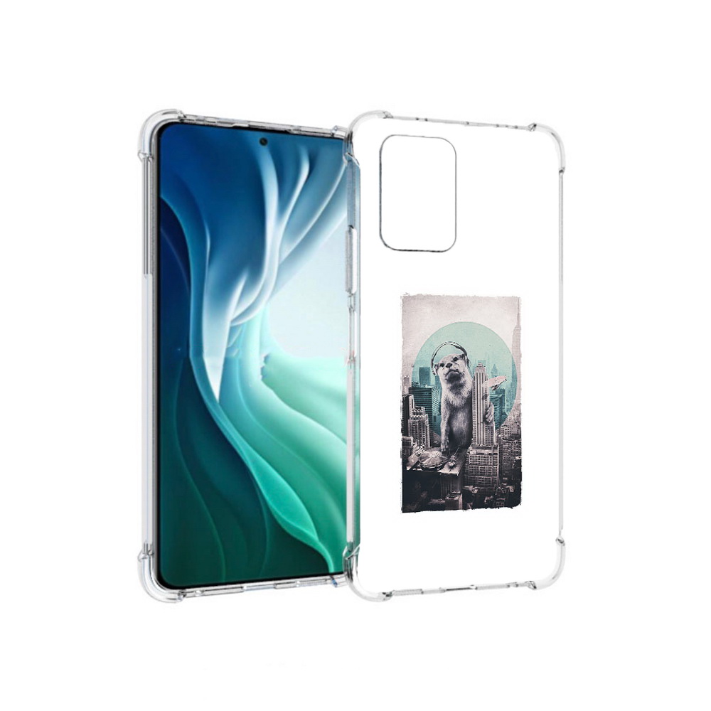 Чехол MyPads Tocco для Xiaomi Redmi Note 10 Pro 5G выдра в городе (PT162244.283.283)