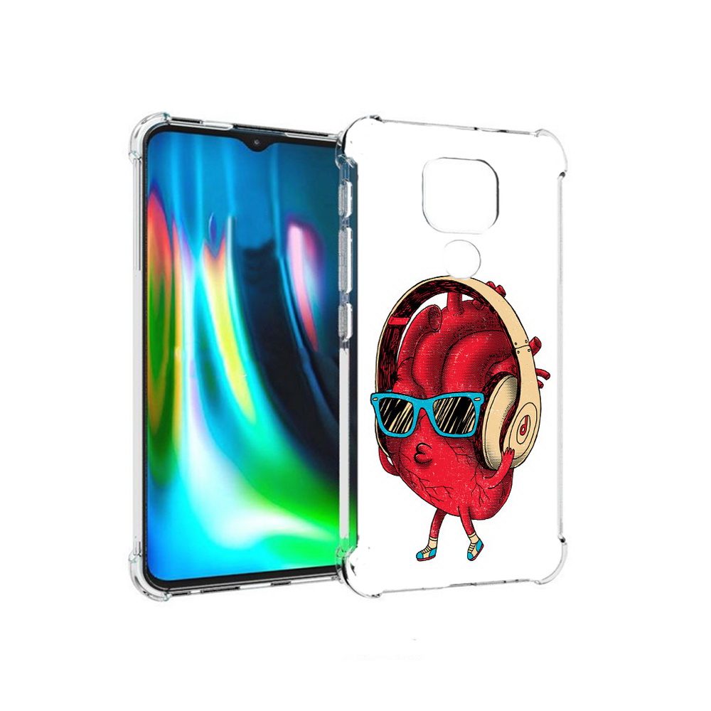 

Чехол MyPads Tocco для Motorola Moto E7 Plus слушай сердце (PT155921.339.609), Прозрачный, Tocco