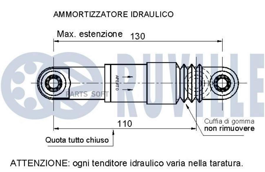 

Натяжитель Руч.Ремня Vw Crafter 2.5tdi 06=> Ruville арт. 542225