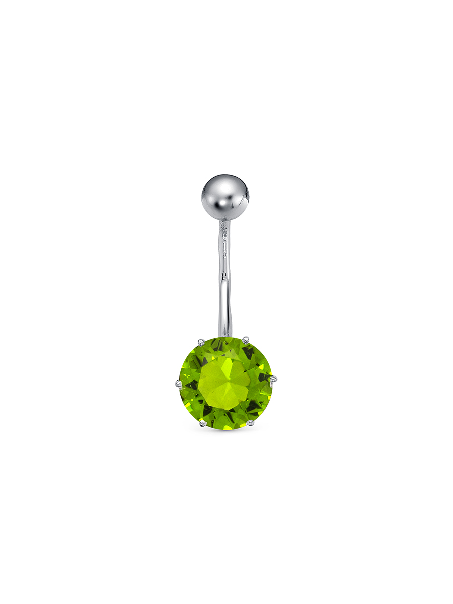 

Пирсинг из серебра с кварцем SamoroDki Jewelry 8-07-001-22р, 8-07-001-22р
