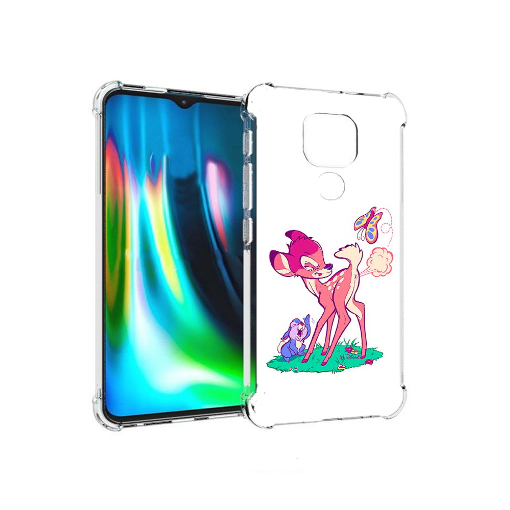 

Чехол MyPads Tocco для Motorola Moto E7 Plus смешной олененок (PT155921.339.610), Прозрачный, Tocco
