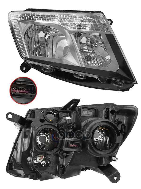 

Фара Nissan Terrano 17- Rh (правый) Темный Хром Sat арт. ST-215-11T4R