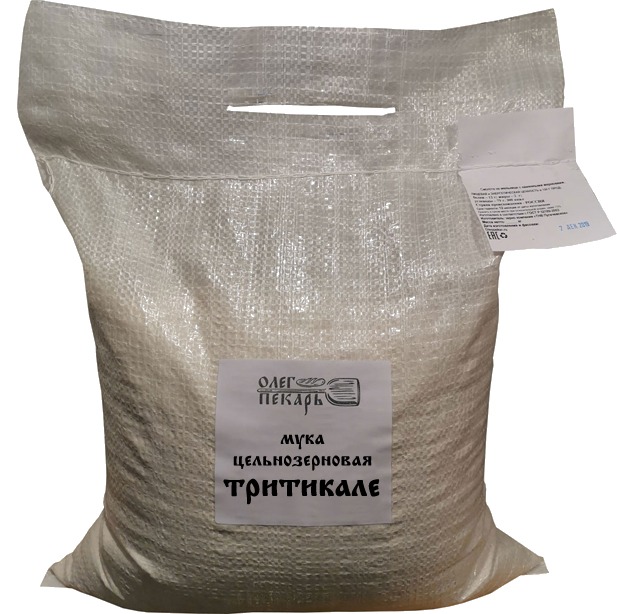 

Мука цельзерновая тритикале Олег Пекарь, 5 кг., Muka-tritikale-5