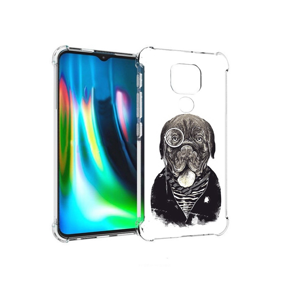 

Чехол MyPads Tocco для Motorola Moto E7 Plus солидный песик (PT155921.339.615), Прозрачный, Tocco