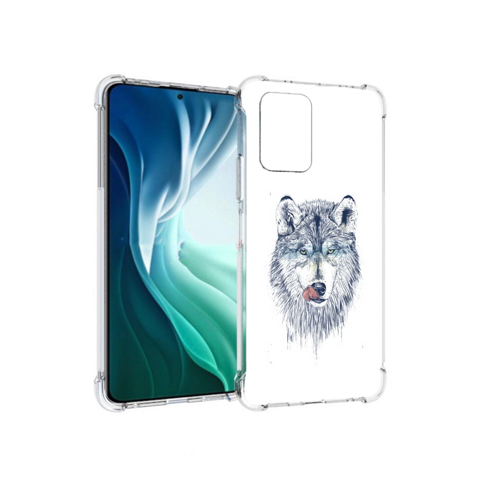 Чехол MyPads Tocco для Xiaomi Redmi Note 10 Pro 5G голодгый волк (PT162244.283.292)