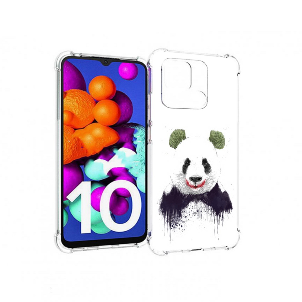 

Чехол MyPads Tocco для Xiaomi Redmi 10C панда джокер, Прозрачный, Tocco