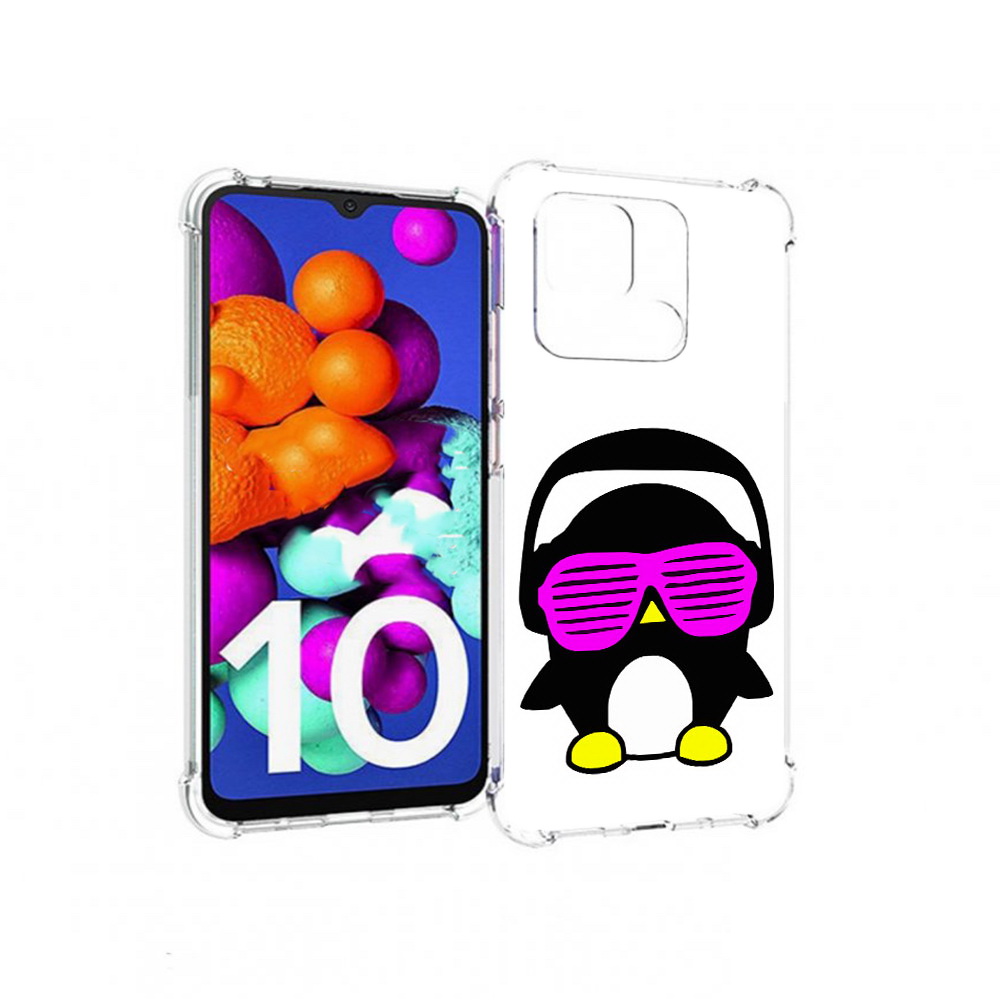 

Чехол MyPads Tocco для Xiaomi Redmi 10C пингвин, Прозрачный, Tocco