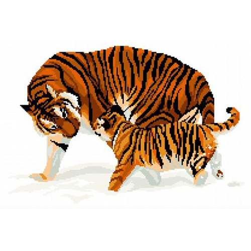 

В-0001 Набор для вышивания 'Тигры' 45х33 см
