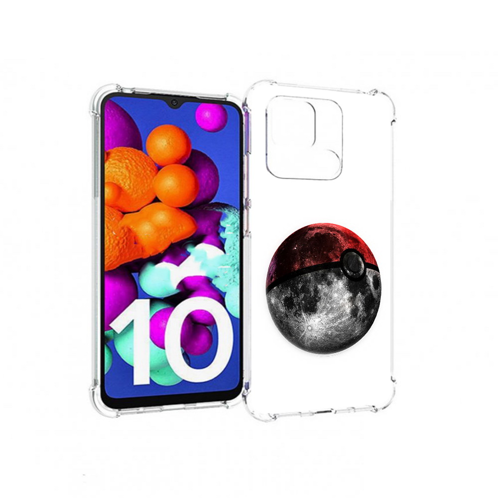 

Чехол MyPads Tocco для Xiaomi Redmi 10C планета покебол, Прозрачный, Tocco
