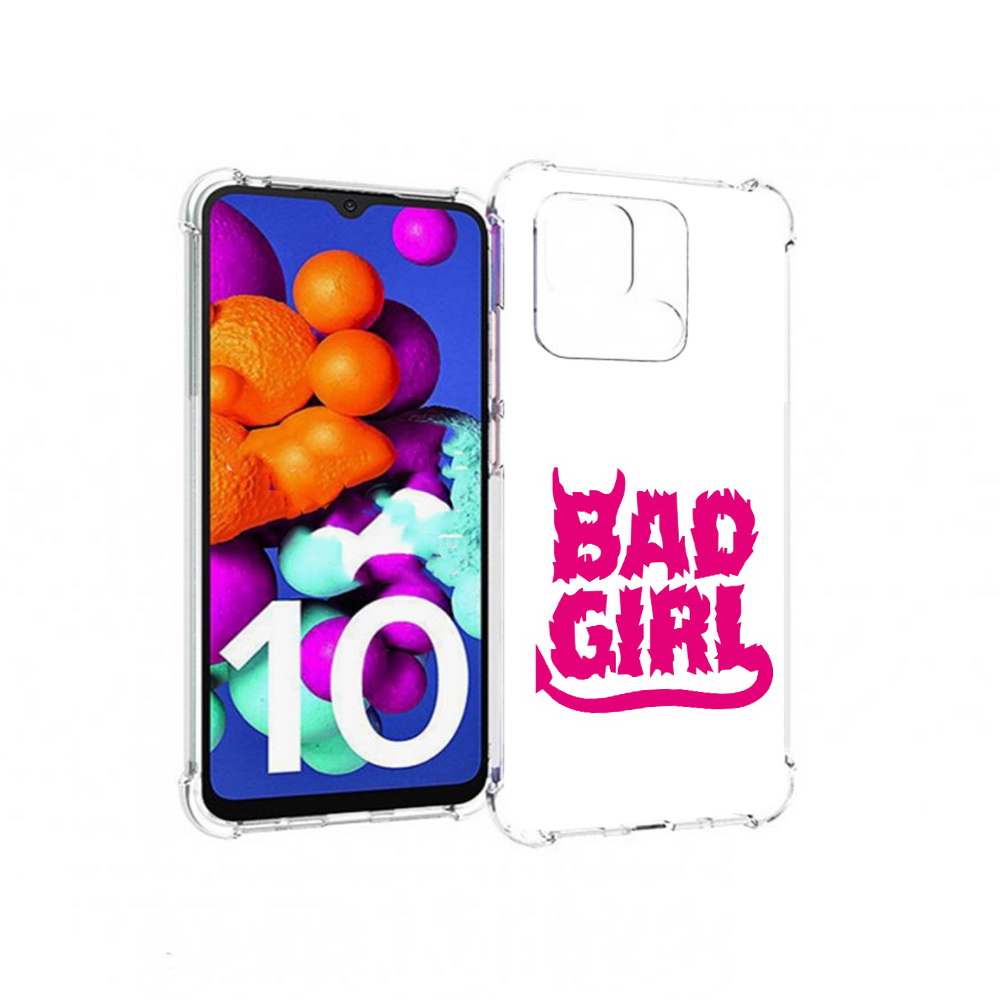 

Чехол MyPads Tocco для Xiaomi Redmi 10C плохая девочка, Прозрачный, Tocco