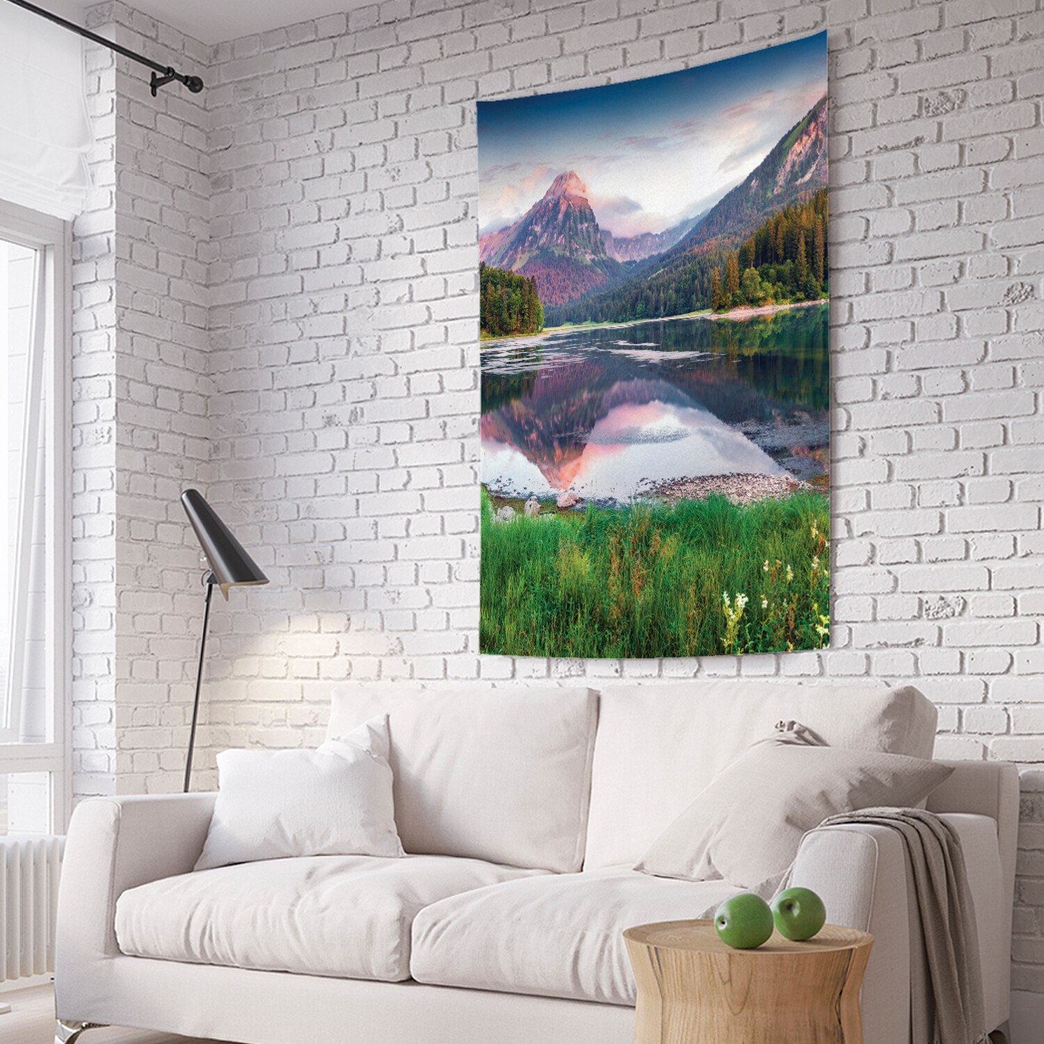 

Вертикальное фотопанно на стену JoyArty Высокогорное озеро 150x200 см, Высокогорное озеро