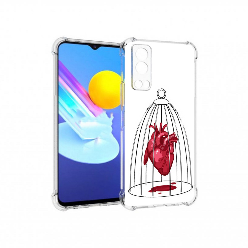 

Чехол MyPads Tocco для Vivo Z3 сердце в клетке (PT226973.411.597), Прозрачный, Tocco