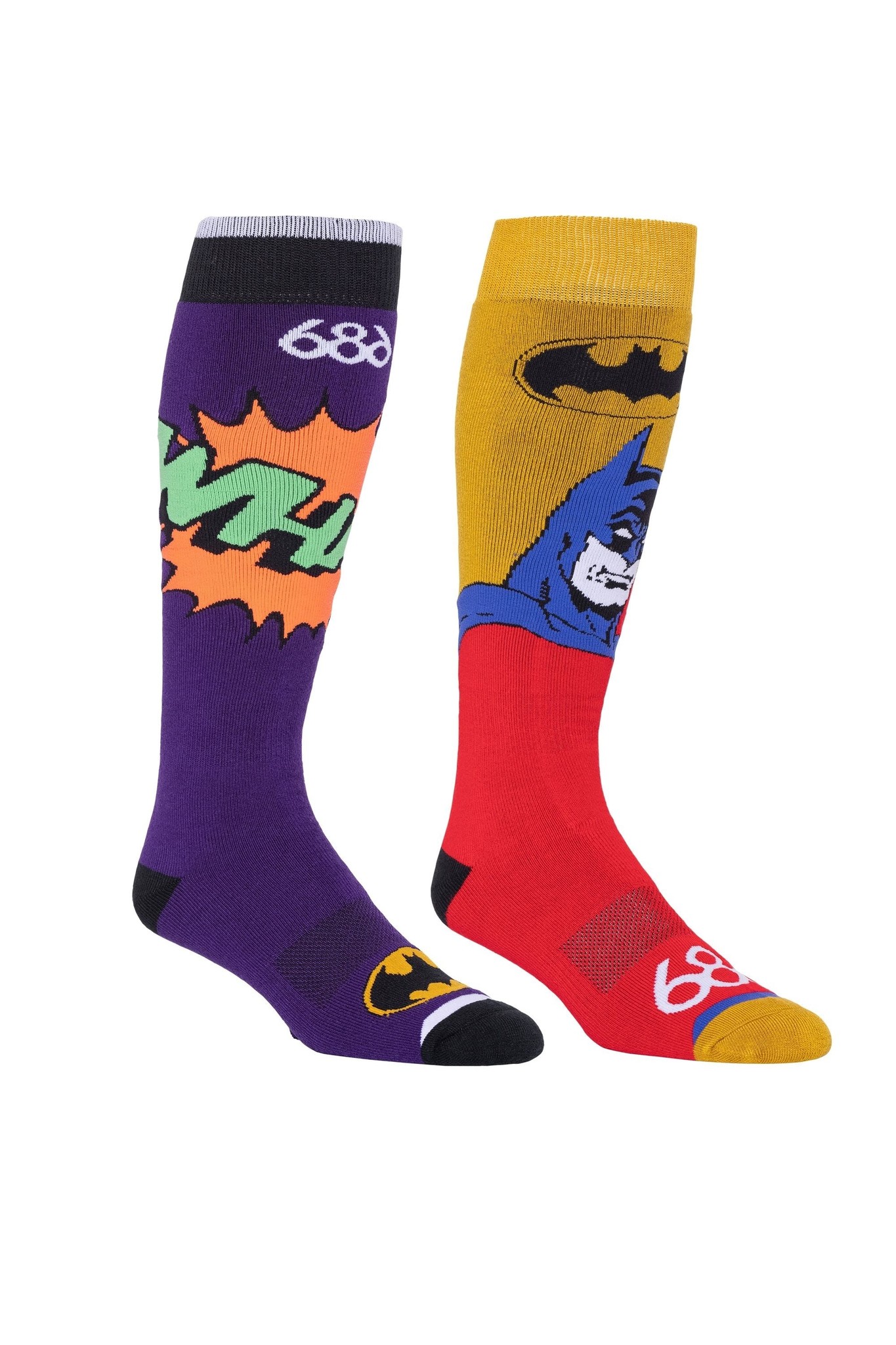 Комплект носков мужских 686 Mns Batman Sock 2-Pack разноцветных L