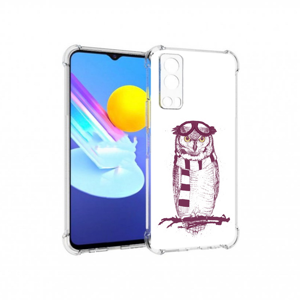 

Чехол MyPads Tocco для Vivo Z3 сова-летчик (PT226973.411.612), Прозрачный, Tocco