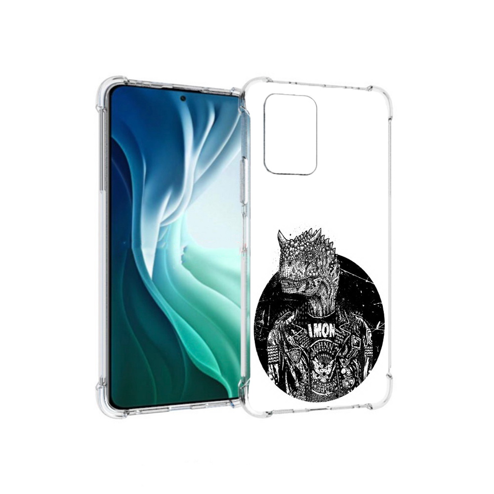 Чехол MyPads Tocco для Xiaomi Redmi Note 10 Pro 5G динозавр в куртке (PT162244.283.328)
