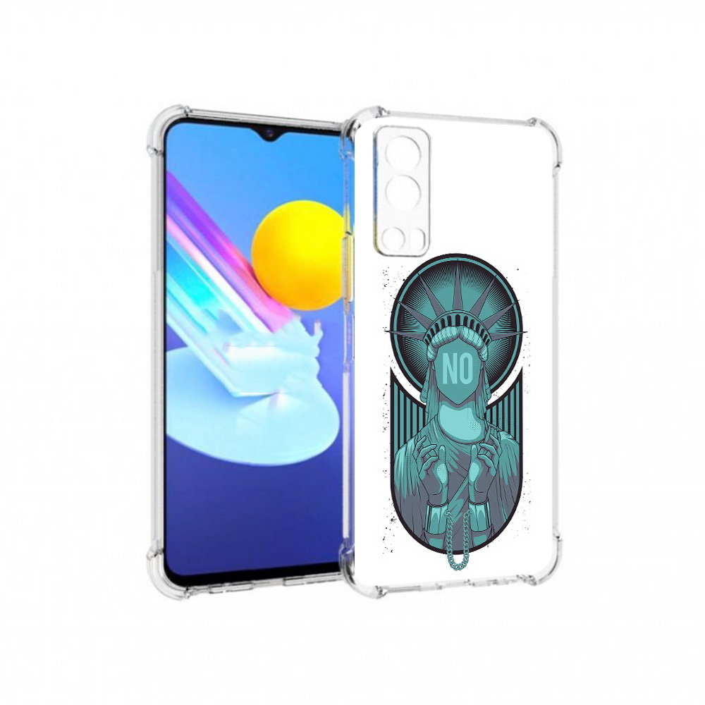 

Чехол MyPads Tocco для Vivo Z3 статуя свободы зеленый (PT226973.411.623), Прозрачный, Tocco