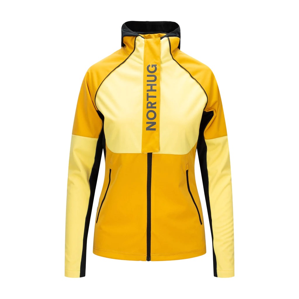 Спортивная куртка женская Northug Ruka Softshell желтая S